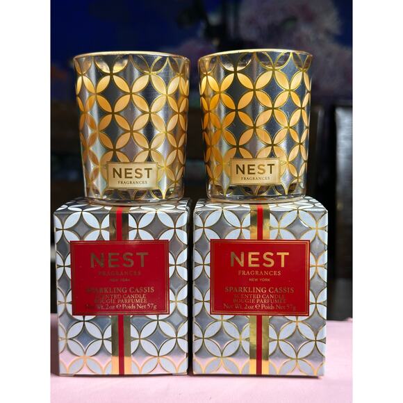 Bundle of two nest candles 2 oz each sparkling cassis - Picture 1 of 3